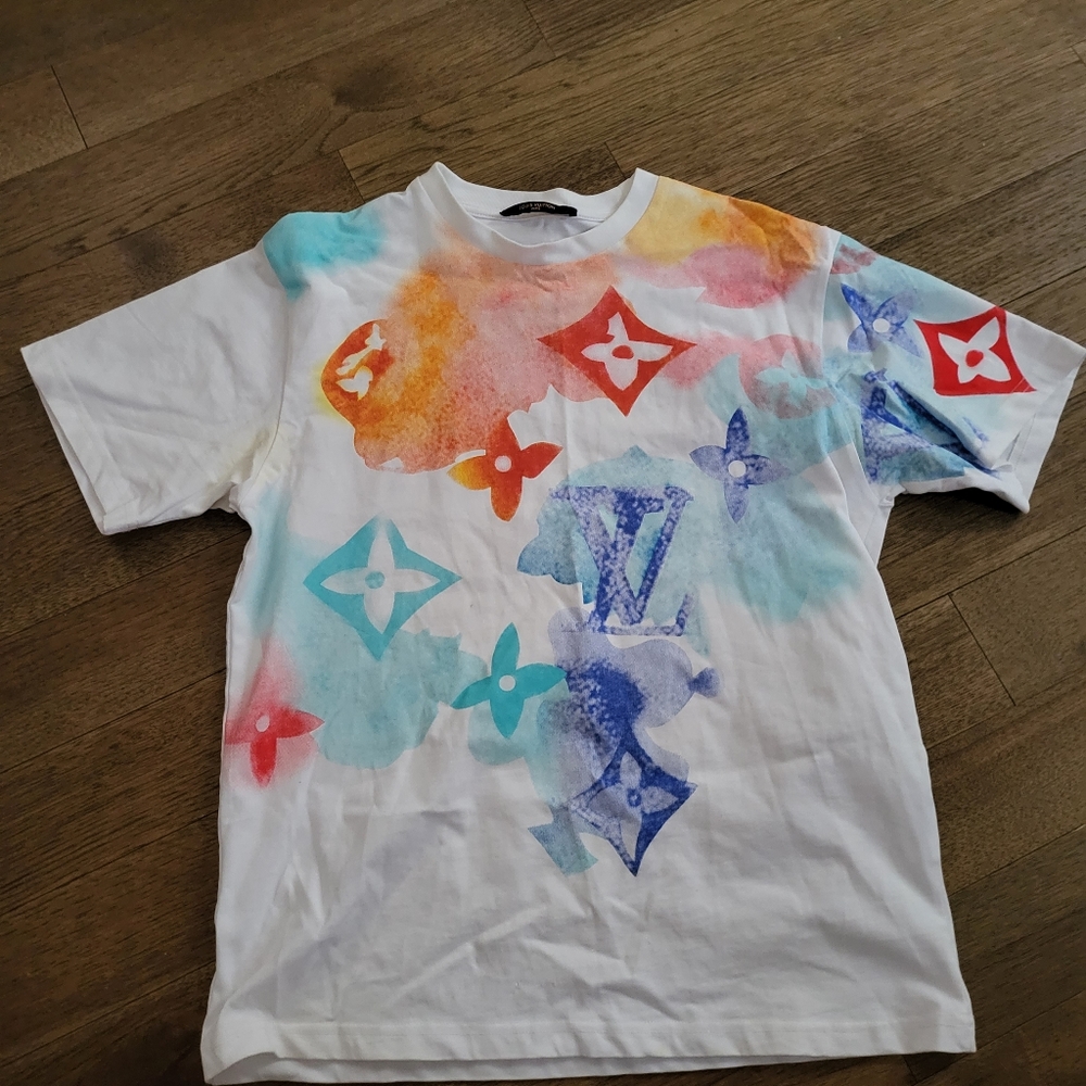Louis Vuitton water color tee size xs
